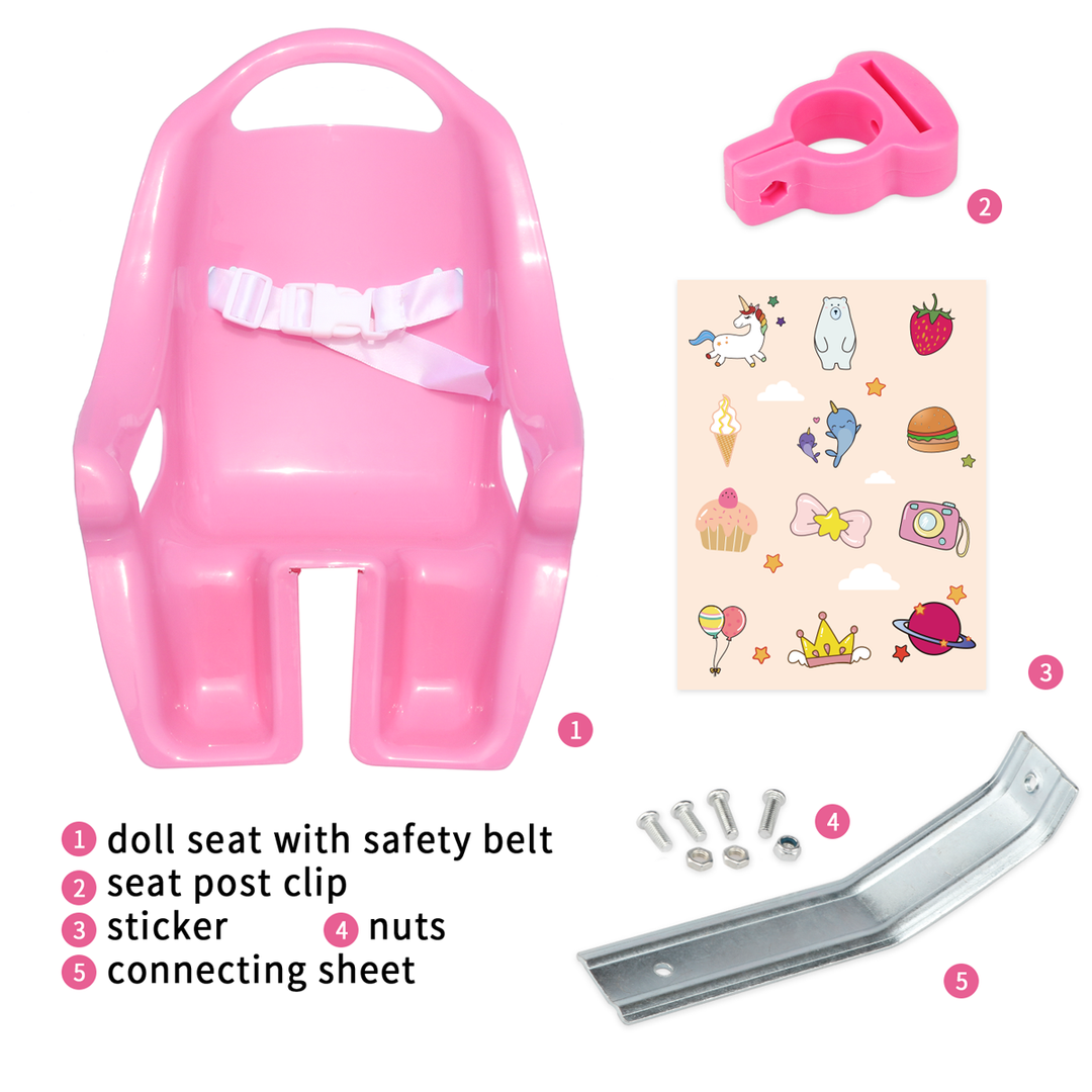 Doll Bike Seat for Girls Bicycle