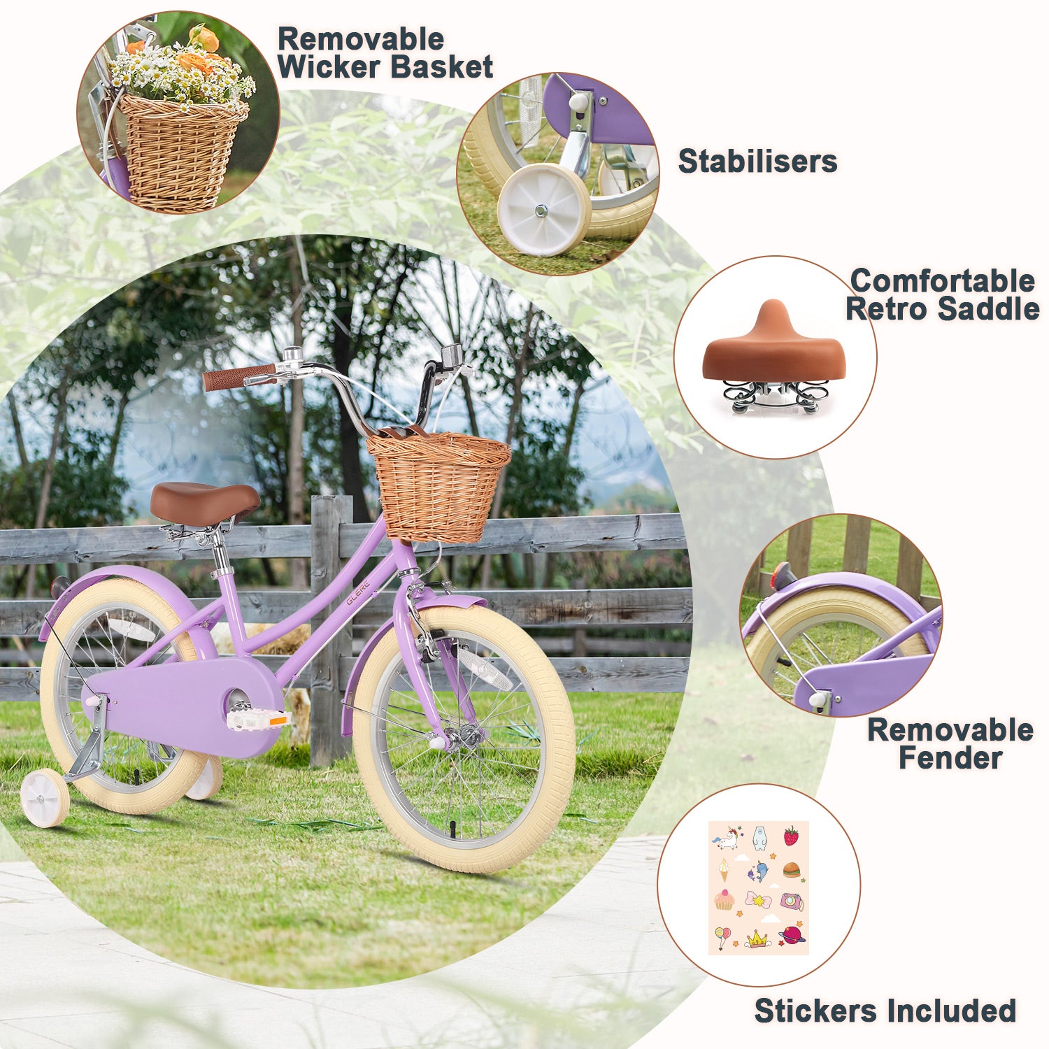 18 inch girl bike with stabilisers online