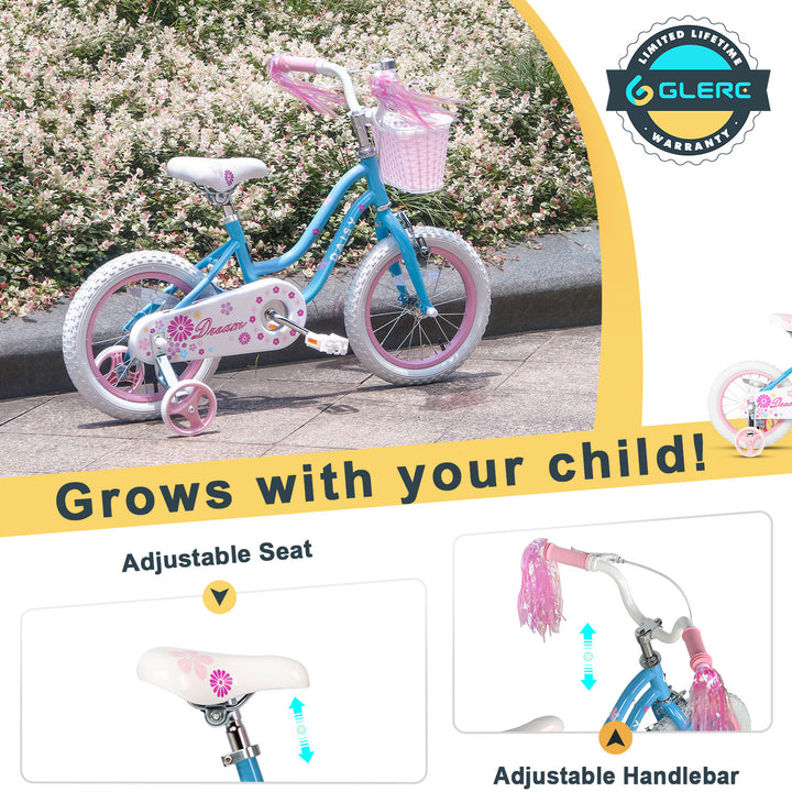 Glerc Daisy Kids Bike 14 Inch